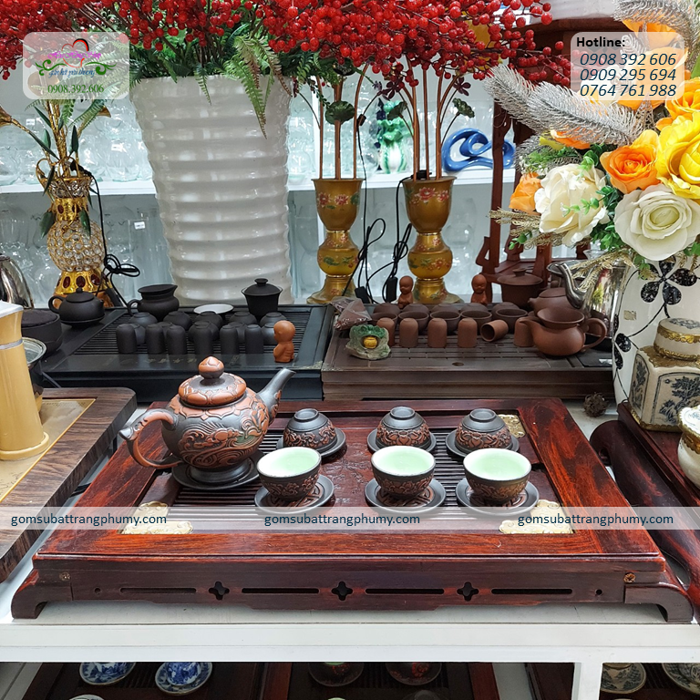 Bộ Ấm Trà Bông Sen